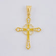 Dije Cruz Corazones 1.3 g / 1 1/4 in Oro Amarillo 18K