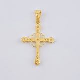 Dije Cruz Corazones 1.3 g / 1 1/4 in Oro Amarillo 18K