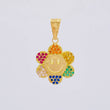 Pendant Animated Flower 2.1 g / 1 in Yellow Gold 18K
