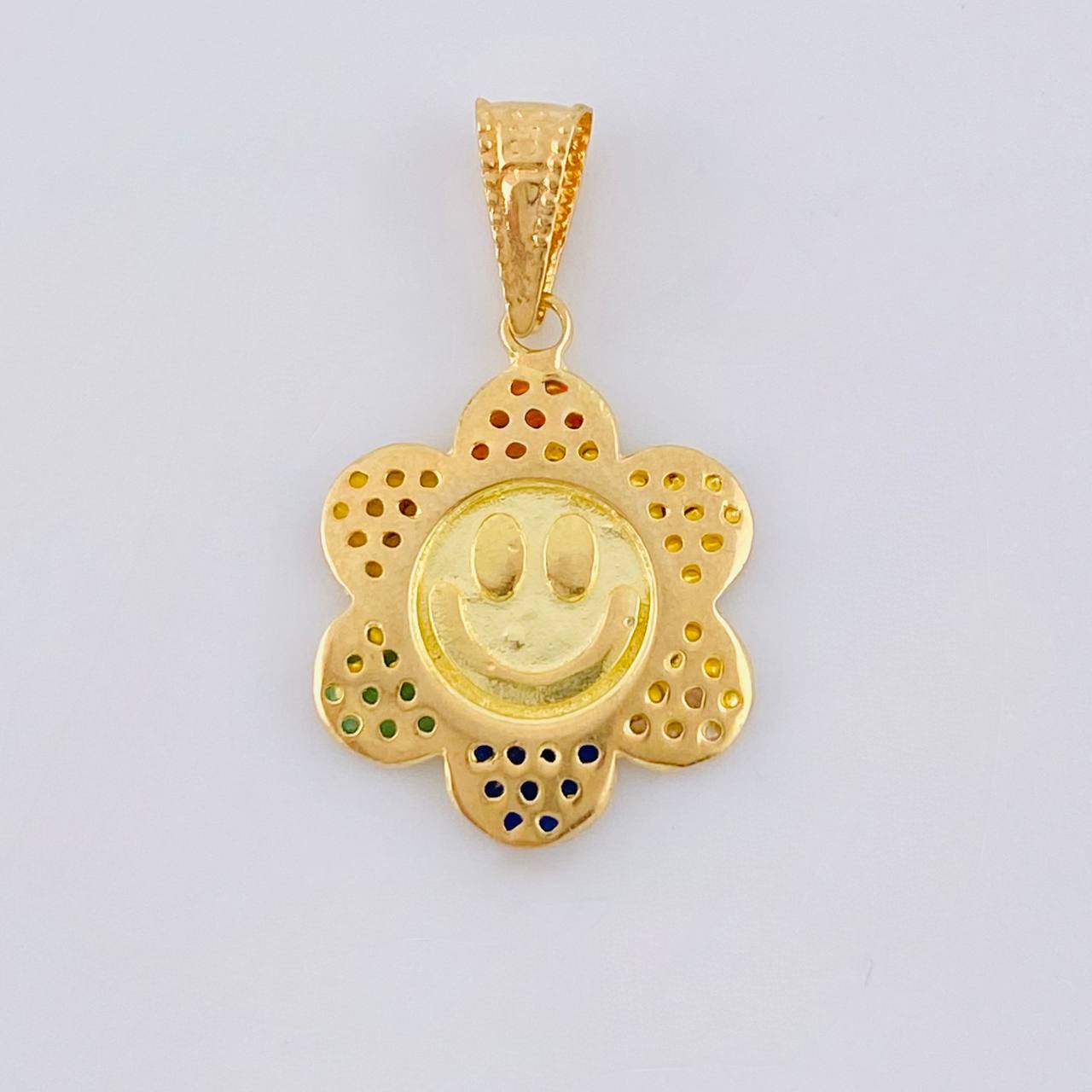 Pendant Animated Flower 2.1 g / 1 in Yellow Gold 18K