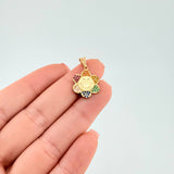 Pendant Animated Flower 2.1 g / 1 in Yellow Gold 18K