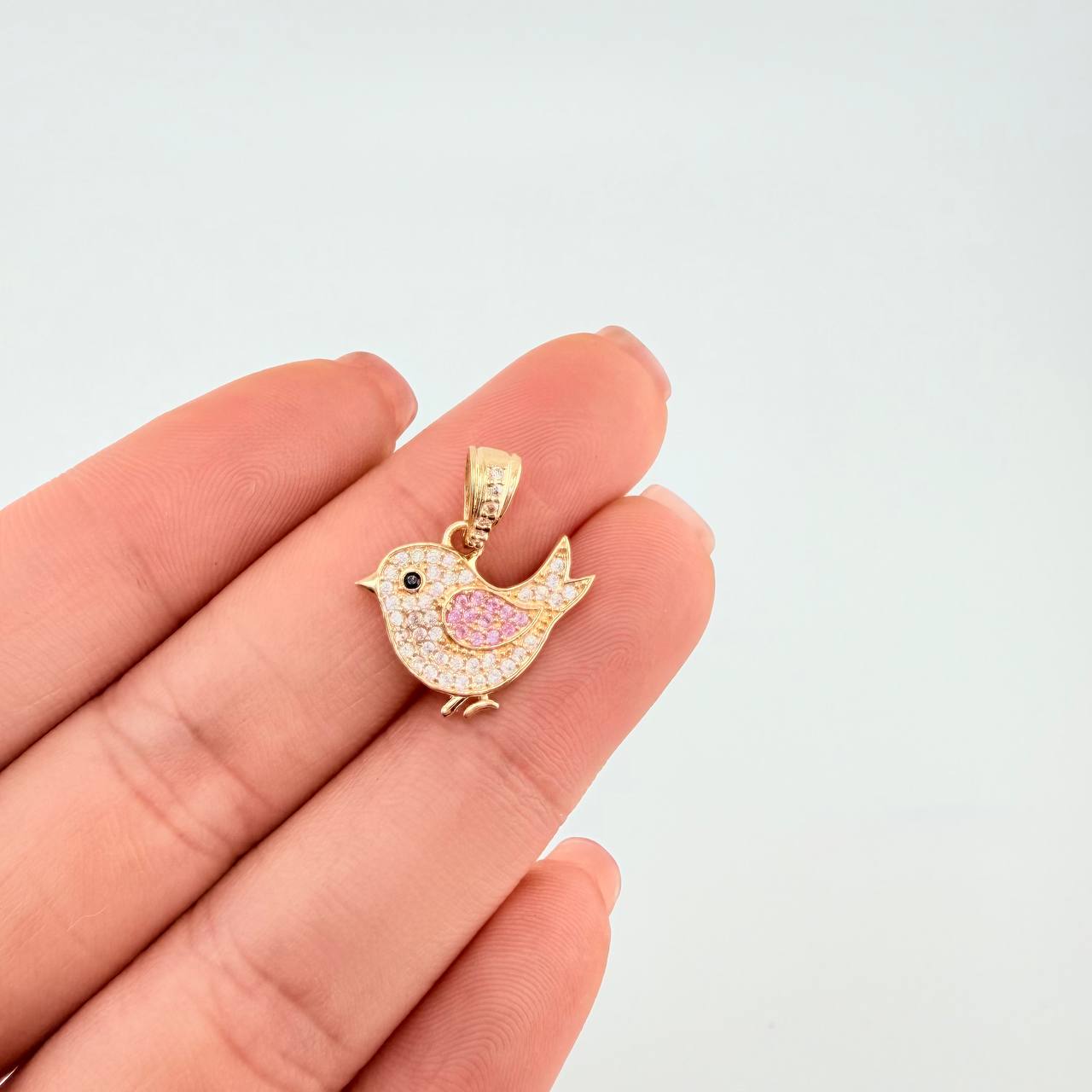 Pendant Bird 1.65 g / 3/4 in Yellow Gold 18K