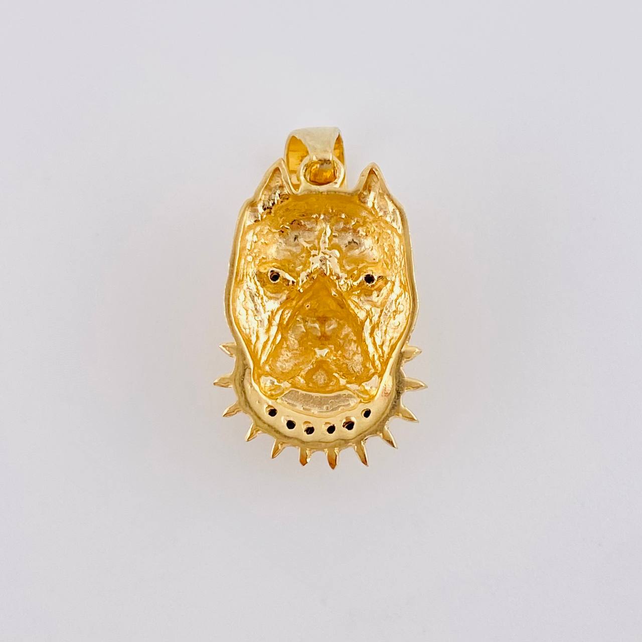 Pendant Dog Face Matte 2.7 g / 1 in Yellow Gold 18K