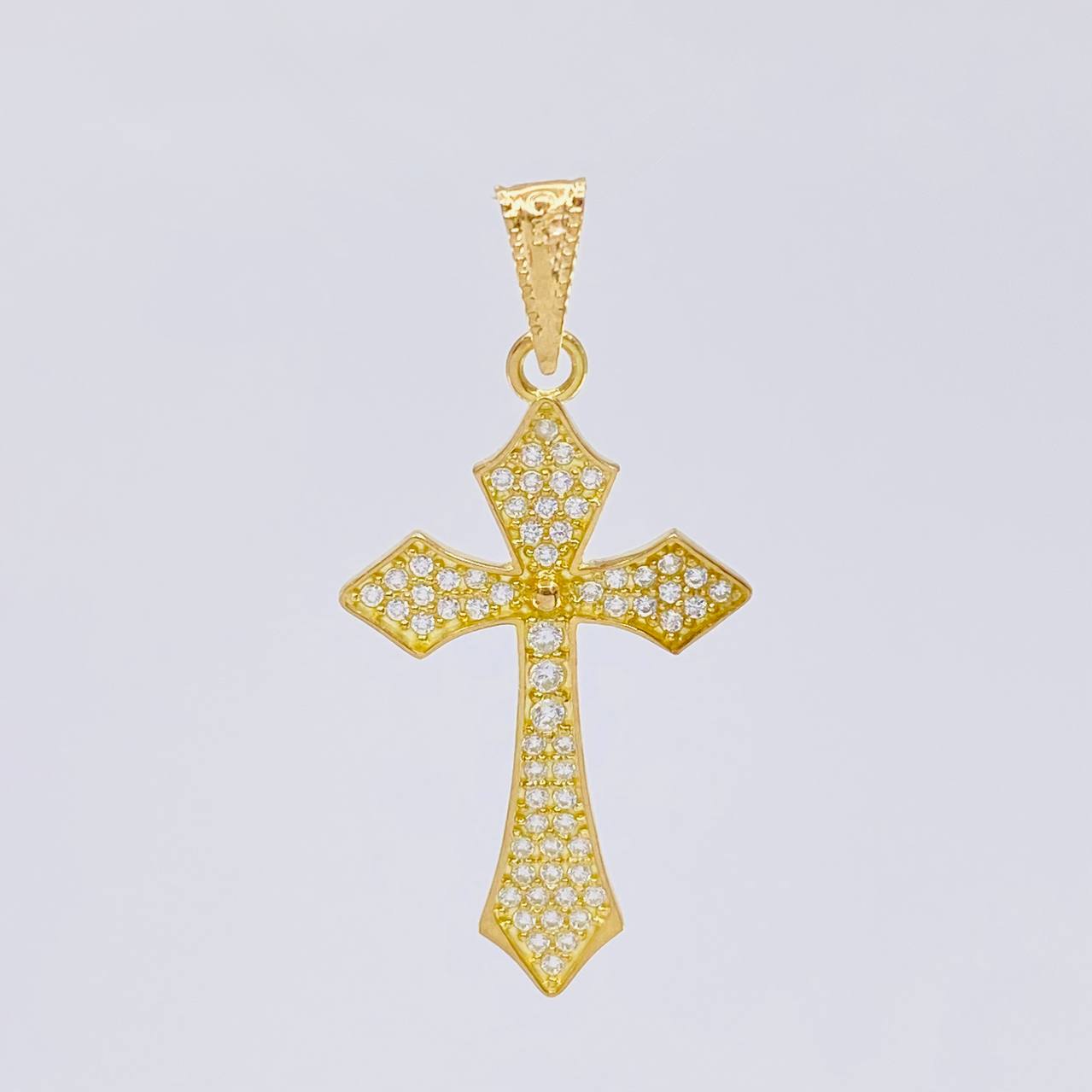 Dije Cruz Gotica 1.95 g / 1 1/2 in Oro Amarillo 18K