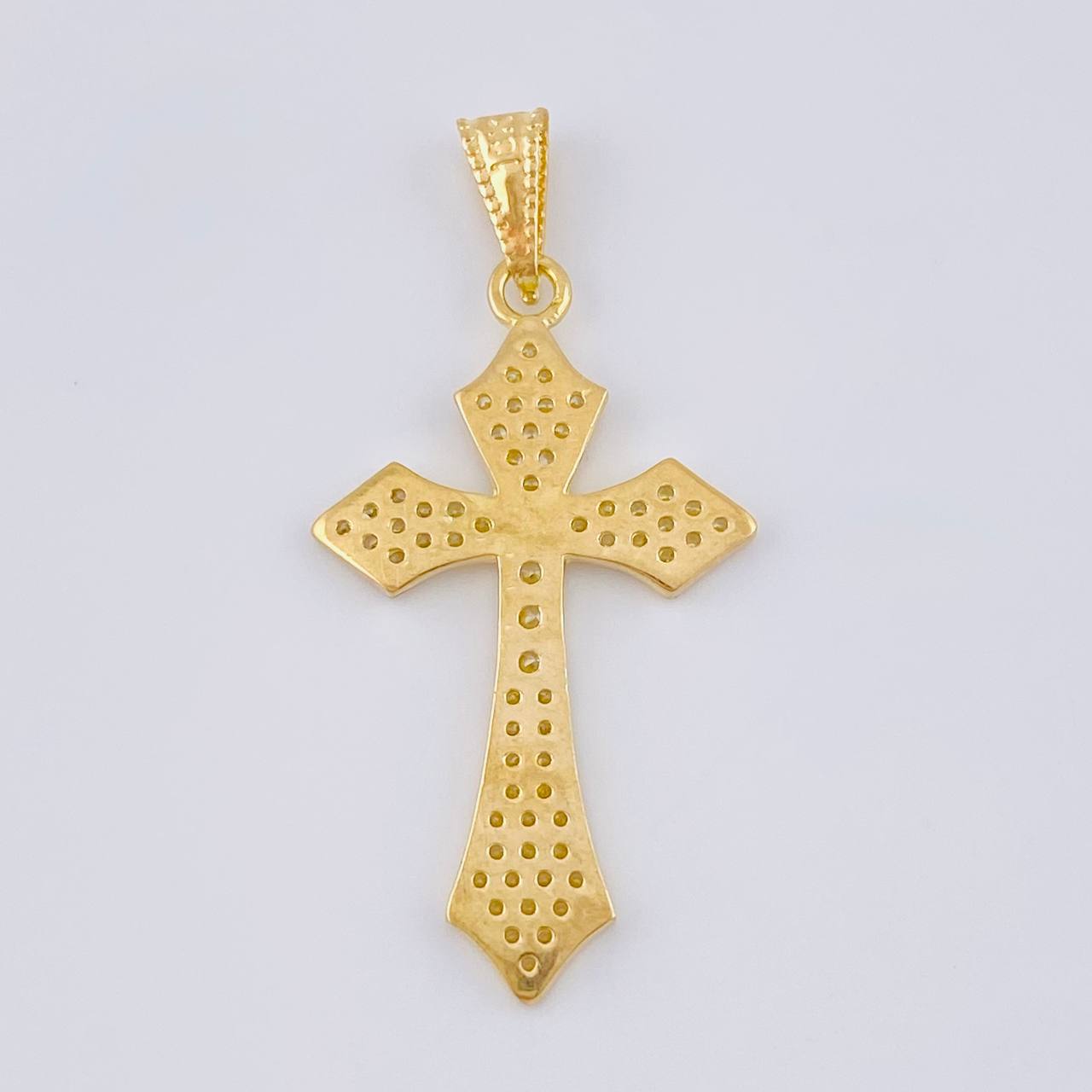 Dije Cruz Gotica 1.95 g / 1 1/2 in Oro Amarillo 18K