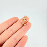 Pendant Circle Faith 1.25 g / 3/4 in Yellow Gold 18K
