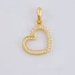 Pendant Heart Silhouette 1.3 g / 3/4 in 18K Yellow Gold