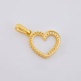 Pendant Heart Silhouette 1.3 g / 3/4 in 18K Yellow Gold