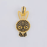 Pendant Rabbit Face 2.25 g / 1 in 18K Yellow Gold