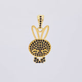 Pendant Rabbit Face 2.25 g / 1 in 18K Yellow Gold