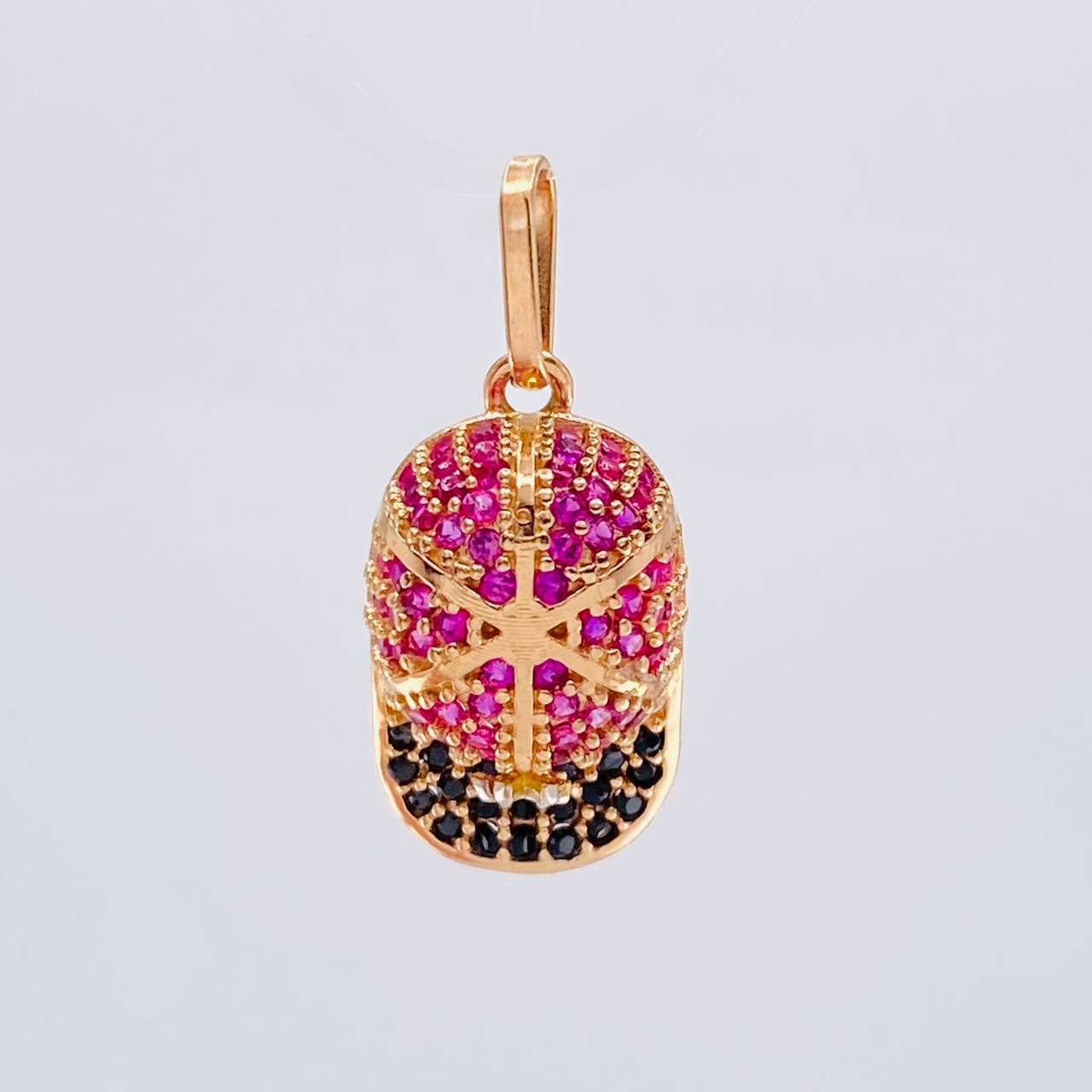 Dije Gorra Ny 1.95 g / 3/4 in Oro Rosa 18K