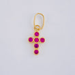 Pendant Dense Cross 0.55 g / 3/4 in Yellow Gold 18K