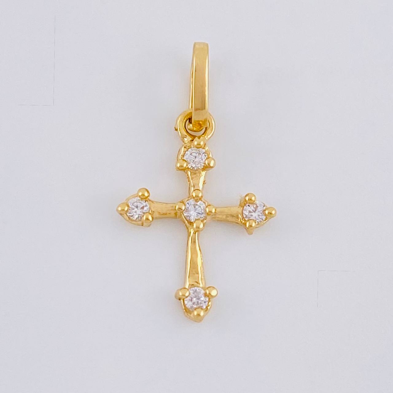 Pendant Cross Arrow 0.7 g / 3/4 in Yellow Gold 18K