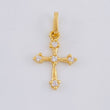 Pendant Cross Arrow 0.7 g / 3/4 in Yellow Gold 18K