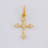 Pendant Cross Arrow 0.7 g / 3/4 in Yellow Gold 18K