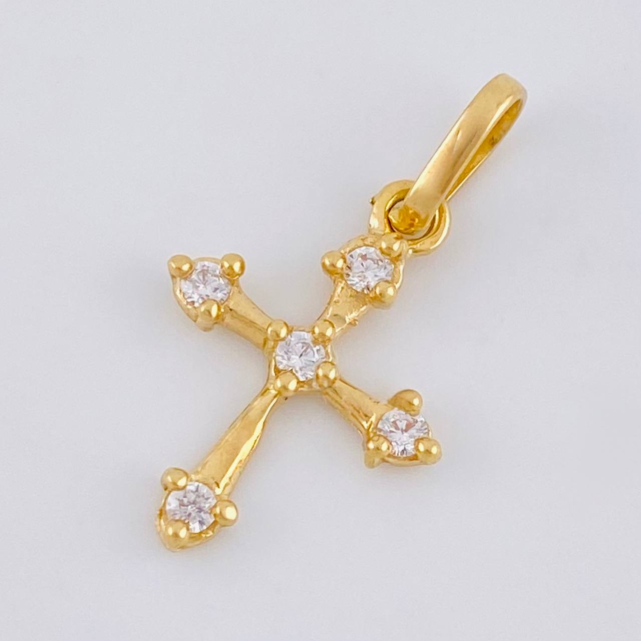 Pendant Cross Arrow 0.7 g / 3/4 in Yellow Gold 18K