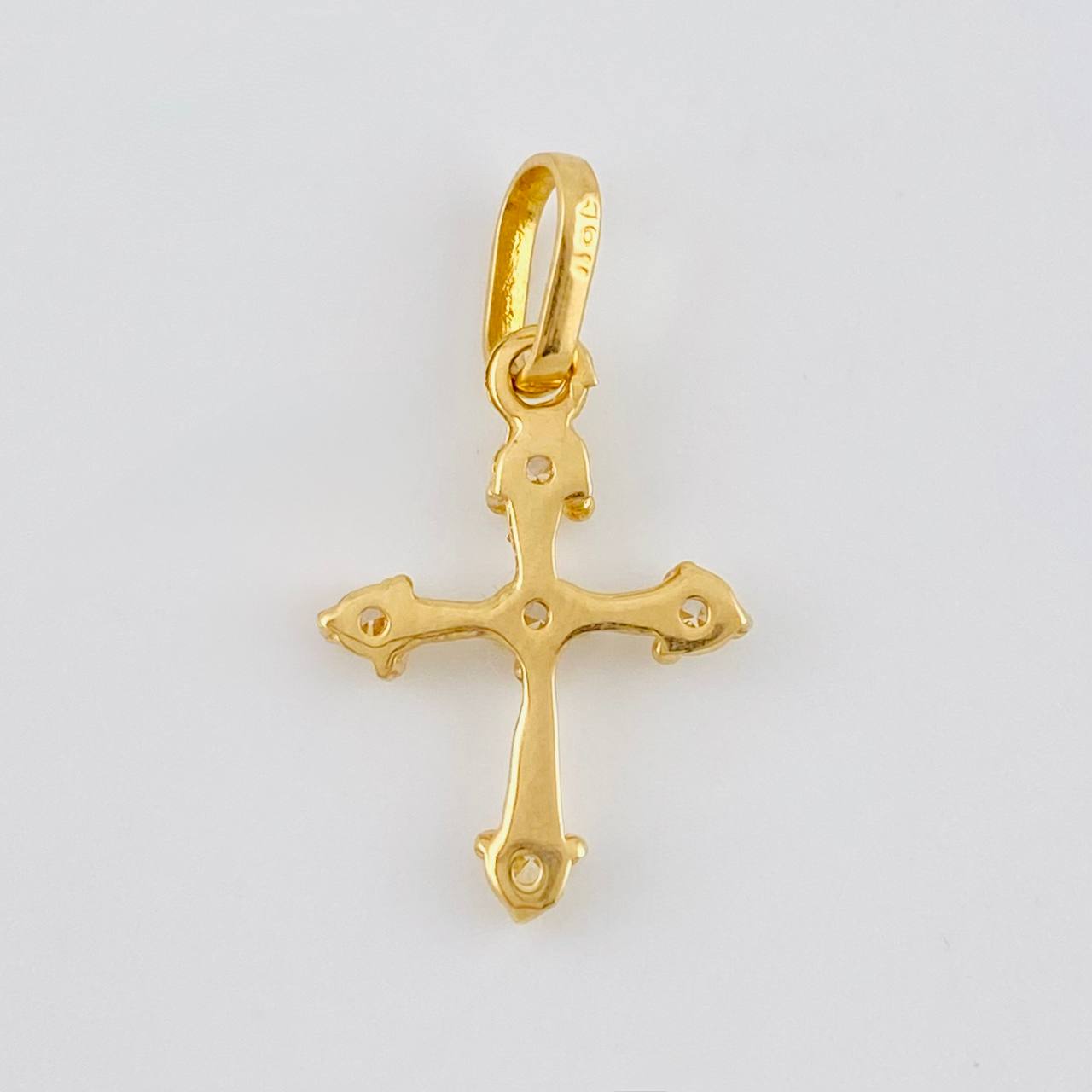 Pendant Cross Arrow 0.7 g / 3/4 in Yellow Gold 18K
