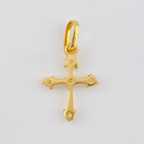 Pendant Cross Arrow 0.7 g / 3/4 in Yellow Gold 18K