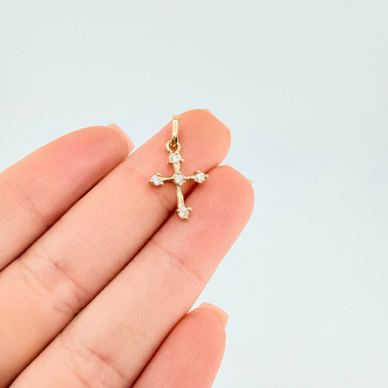 Pendant Cross Arrow 0.7 g / 3/4 in Yellow Gold 18K