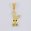 Pendant Rabbit Face 1.15 g / 1 in Yellow Gold 18K