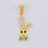Pendant Rabbit Face 1.15 g / 1 in Yellow Gold 18K