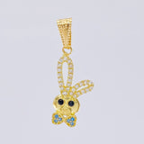 Pendant Rabbit Face 1.15 g / 1 in Yellow Gold 18K