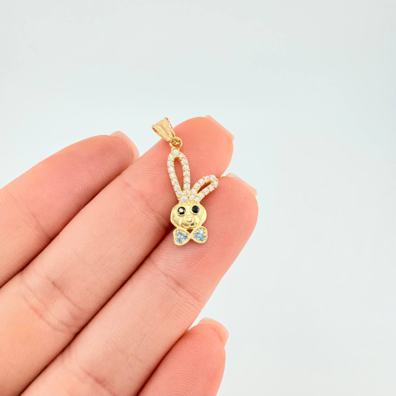 Pendant Rabbit Face 1.15 g / 1 in Yellow Gold 18K