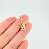 Pendant Rabbit Face 1.15 g / 1 in Yellow Gold 18K
