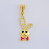 Pendant Rabbit Face 1.15 g / 1 in Yellow Gold 18K