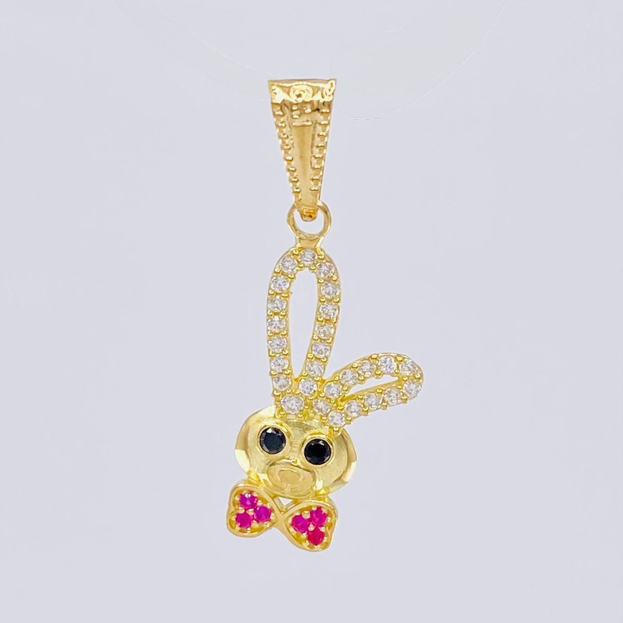 Pendant Rabbit Face 1.15 g / 1 in Yellow Gold 18K