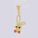 Pendant Rabbit Face 1.15 g / 1 in Yellow Gold 18K