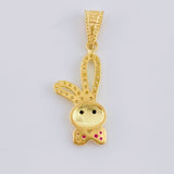 Pendant Rabbit Face 1.15 g / 1 in Yellow Gold 18K