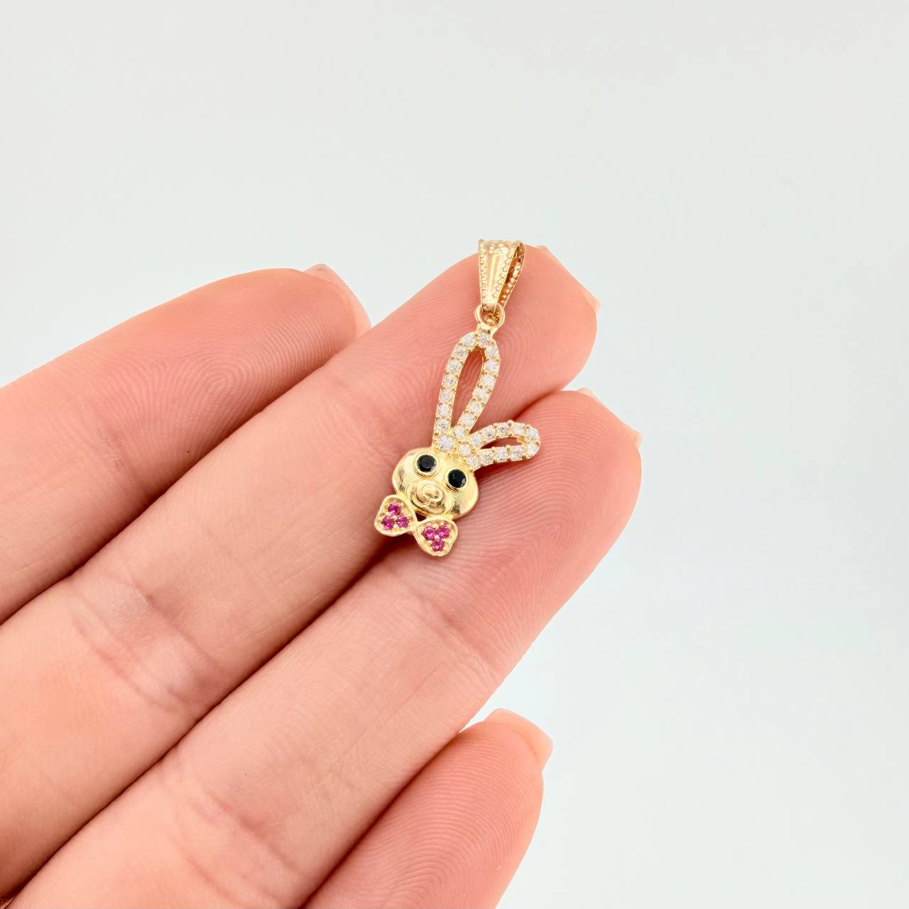 Pendant Rabbit Face 1.15 g / 1 in Yellow Gold 18K