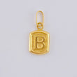 Dije Letra B 0.35 g / 1/2 in Oro Amarillo 18K
