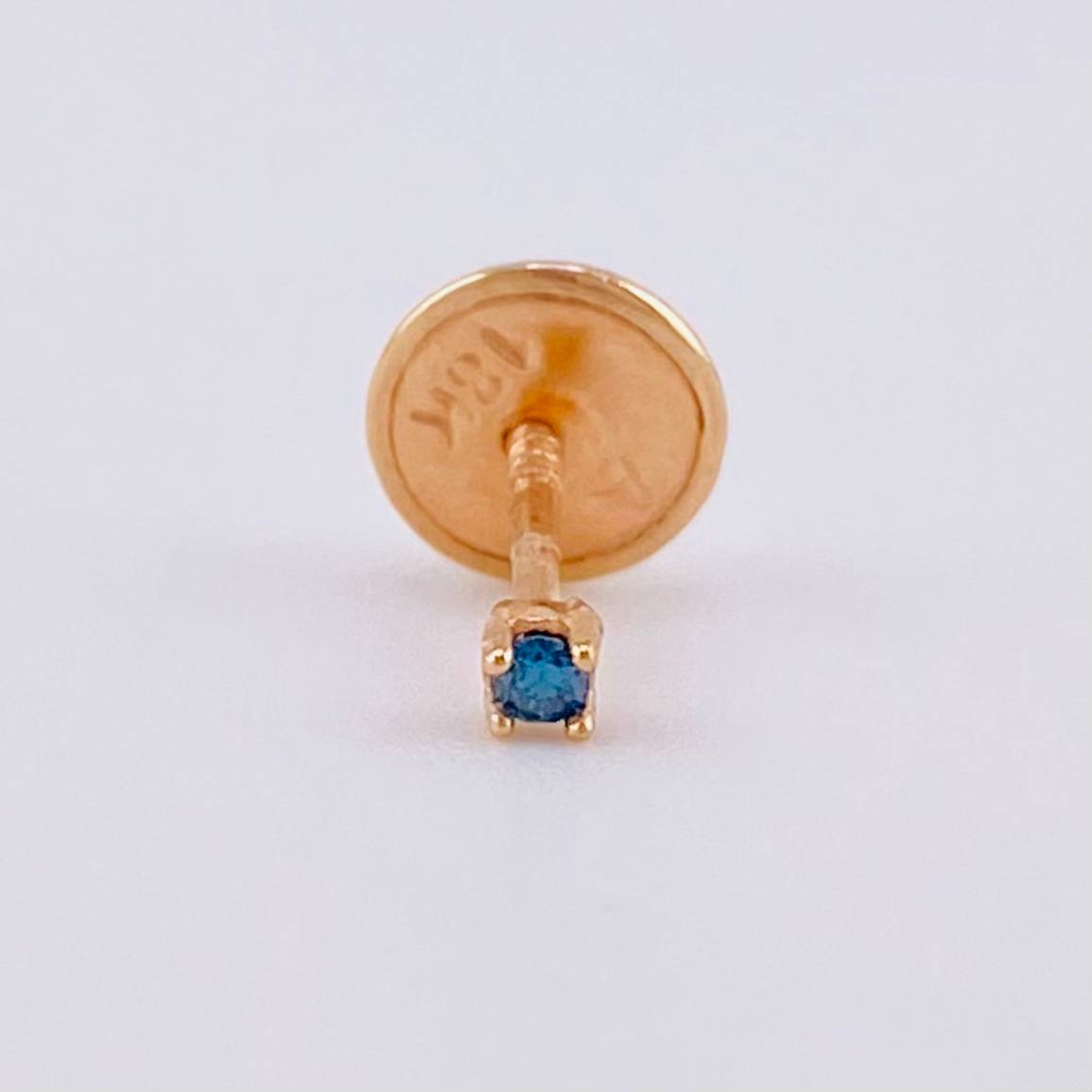 Topos Unico Cuatro Garras Diamante 2 Pts 0.2 g / in / 1.6 mm Oro Rosa 18K
