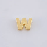 Charm Letter W 0.45 g / 1/4 in Yellow Gold 18K