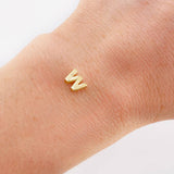 Charm Letter W 0.45 g / 1/4 in Yellow Gold 18K