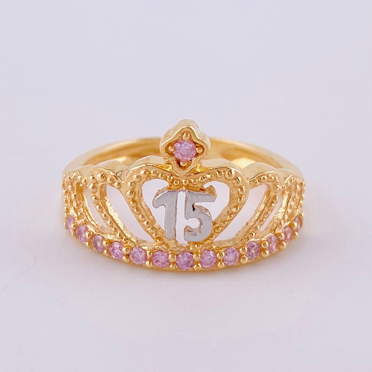 Ring 15´S 3.5 g / T7 1/4 Two Yellow White Gold 18K