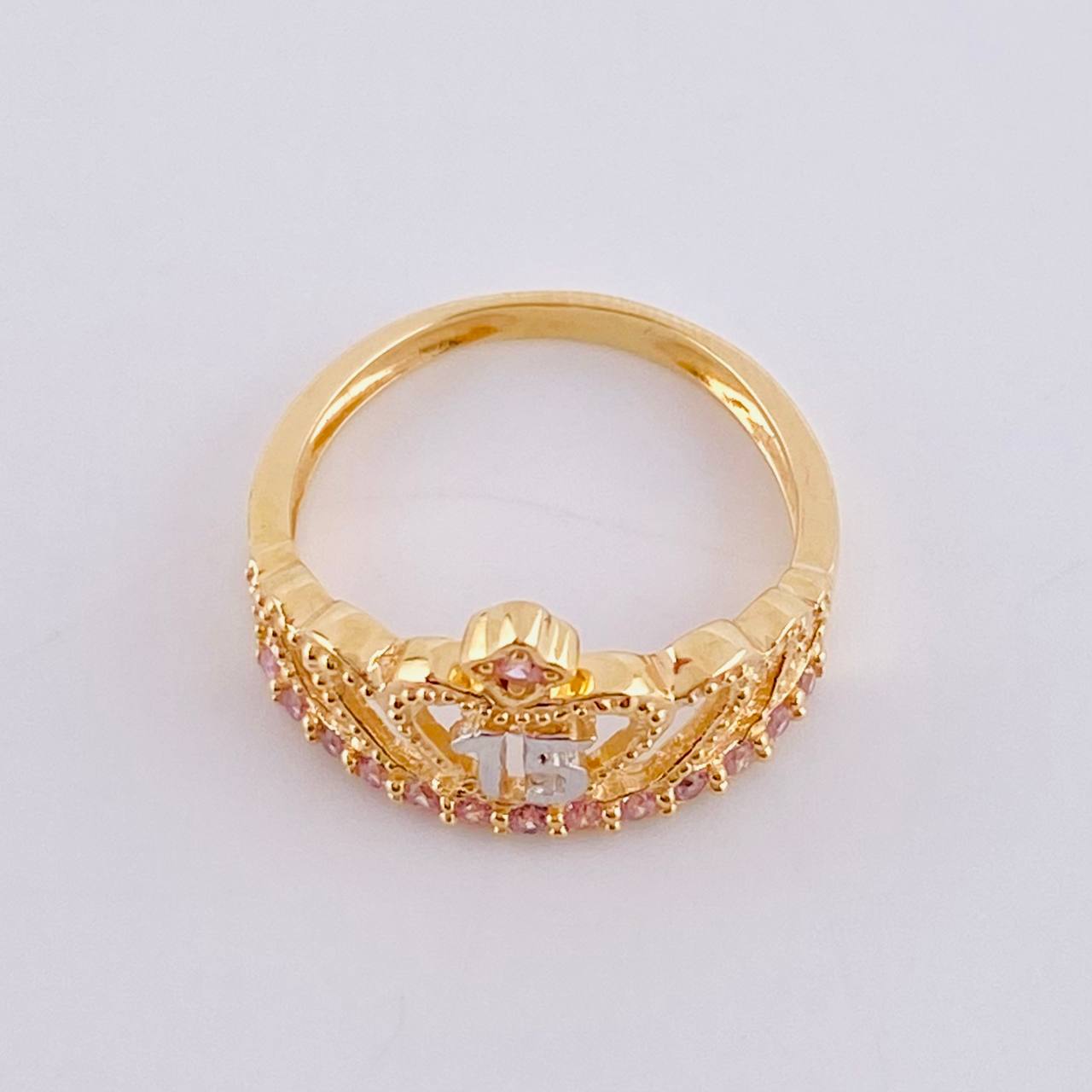 Ring 15´S 3.5 g / T7 1/4 Two Yellow White Gold 18K