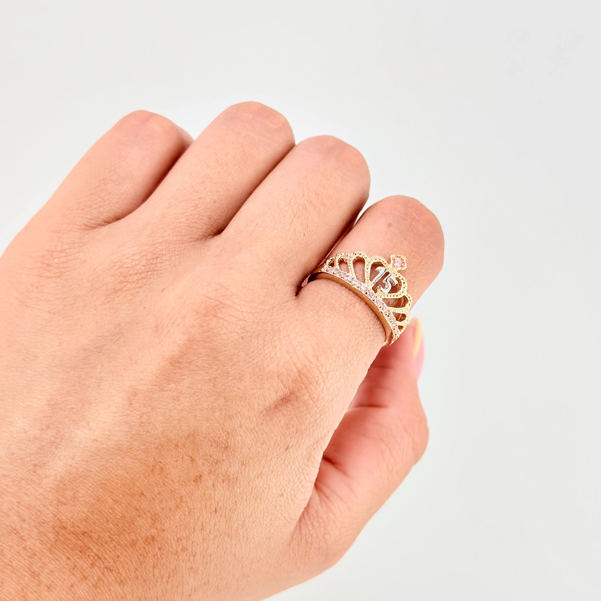 Ring 15´S 3.5 g / T7 1/4 Two Yellow White Gold 18K