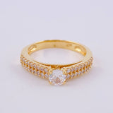 Tupido Solitaire Ring 3.2 g / T7 Yellow Gold 18K