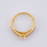 Tupido Solitaire Ring 3.2 g / T7 Yellow Gold 18K