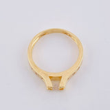 Anillo Solitario Puente Burbujas 3.55 g / T6 1/2 Oro Amarillo 18K