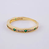 Bubble Channel Ring 1.8 g / T6 1/4 18K Yellow Gold