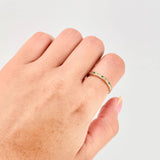 Bubble Channel Ring 1.8 g / T6 1/4 18K Yellow Gold