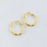 Hoop Earrings Kari 0.8gr / 1/2 in / Yellow Gold 18K