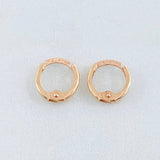 Candongas Kona 0.55gr / 1/4 in / Oro Rosa 18K