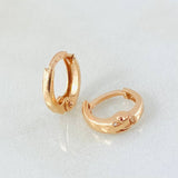Candongas Kona 0.55gr / 1/4 in / Oro Rosa 18K