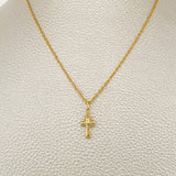 Set Cadena y Dije Lazo + Cruz Anj 1.35gr / 19 3/4 in / Oro Amarillo 18K $