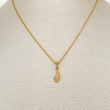 Set Cadena y Dije Lazo + Ala 1.35gr / 15 3/4 in / Oro Amarillo 18K $